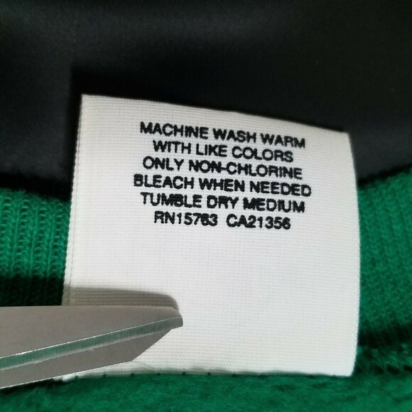 Pannill Sweatshirt  Size XXLarge Vintage 80s Ragland Style Green Faux Ruffles - Picture 5 of 5